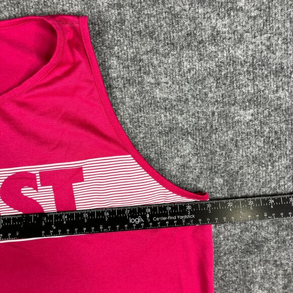 Nike Tank Top Womens Large Pink Dri-Fit Sleeveless Just Do It Athletic Gym Shirt - Picture 4 of 7